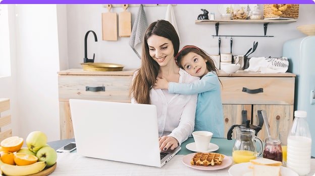 Imagine cu o femeie ocupată